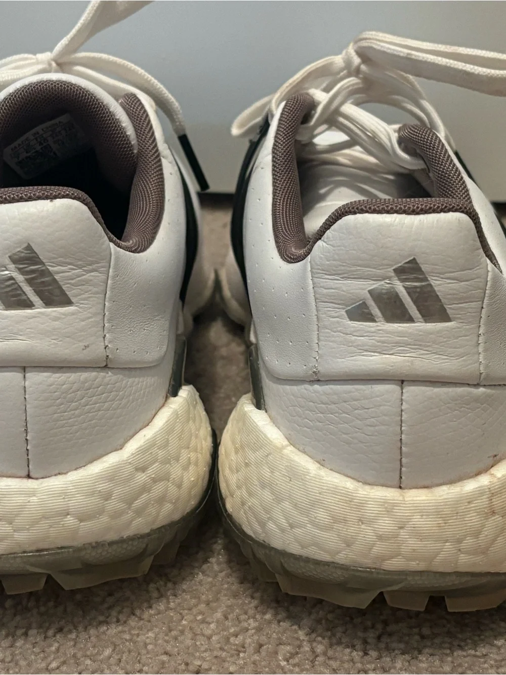 adidas Tour360 22 Men’s Size 7 White Athletic Golf Shoes Cloudfoam White
